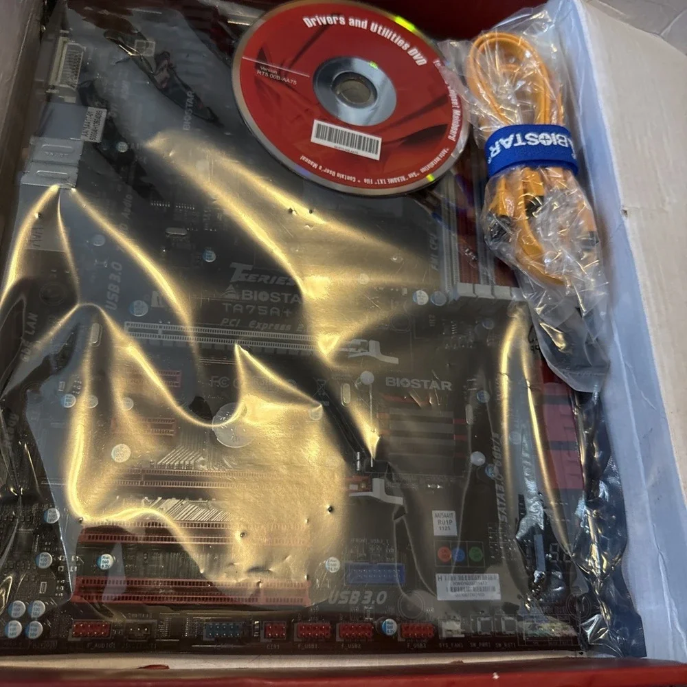 Biostar T-Series Mainboard TA75A+ Brand New Sealed Open Box